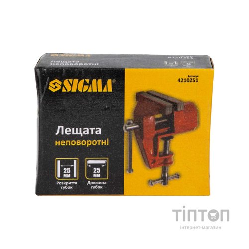 Лещата Sigma неповоротні 25мм для дрібних робіт (4210251)