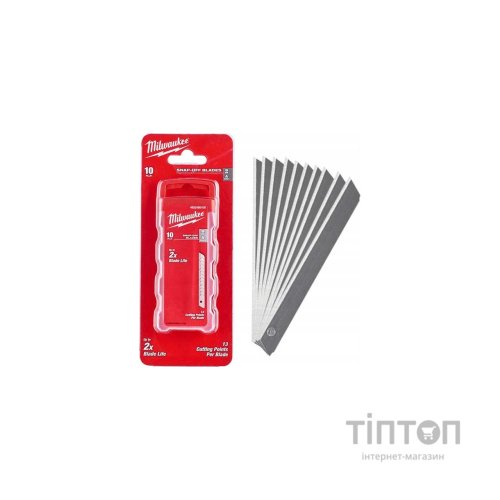 Лезо Milwaukee сегментоване 9 мм, 10 шт (4932480106)