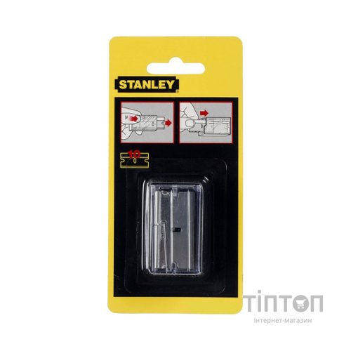 Лезо Stanley для скребка по склу 0-28-500, L=40мм10шт, блістер (0-28-510)