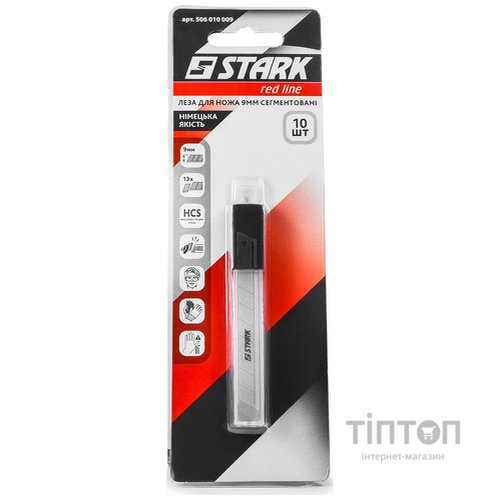 Лезвие Stark сегментированное 9 мм 10 шт (506010009)