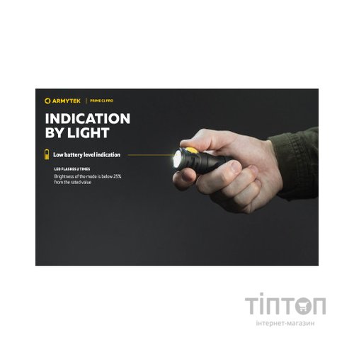 Ліхтар Armytek Prime C1 Pro Marnet USB White (F07901C)