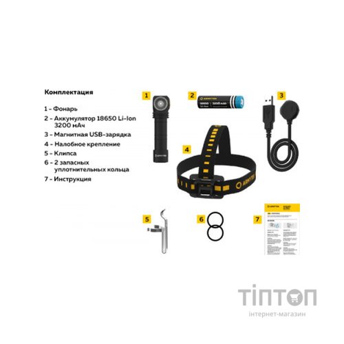 Ліхтар Armytek Wizard C2 Marnet USB White (F08901C)