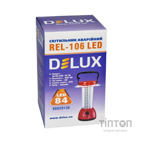 Ліхтар Delux REL-106 84 LED 4W (90020136)