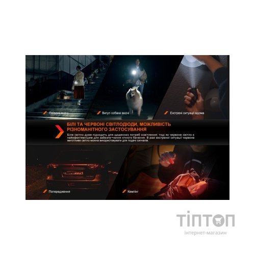 Ліхтар Fenix E03R V2.0 Grey (E03RV20GR)