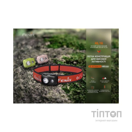 Ліхтар Fenix HL16 AAA Light Green (HL16AAAgreen)