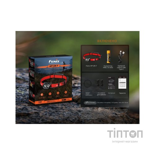 Ліхтар Fenix HP12R-TB чорний (HP12R-TB)