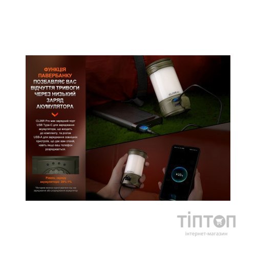 Ліхтар Fenix кемпінговий CL26R Pro Мармуровий Білий (CL26RPROWH)