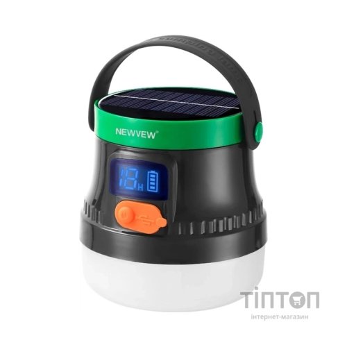 Ліхтар NEWVEW NV-E936 50W Solar Panel 2600mAh Green (NWVW-NV-E936-GN)