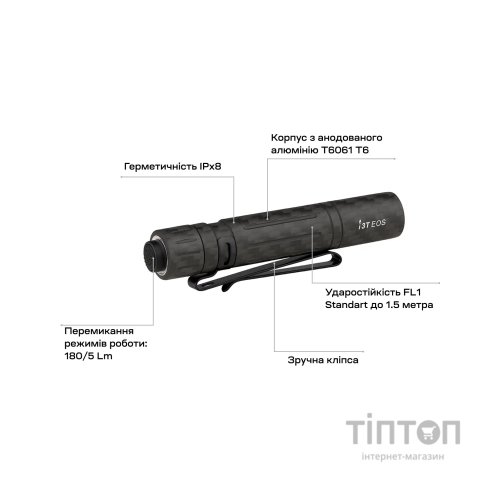 Ліхтар Olight I3T EOS Carbon Fiber