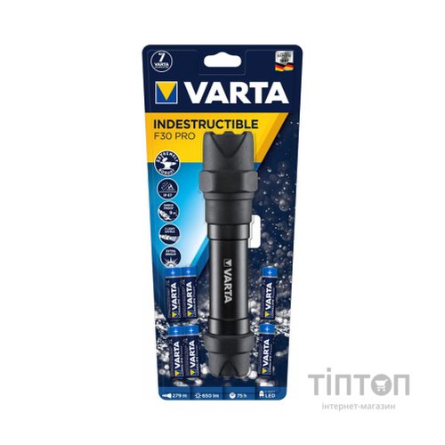 Ліхтар Varta Indestructible F30 Pro LED 6хАА (18714101421)
