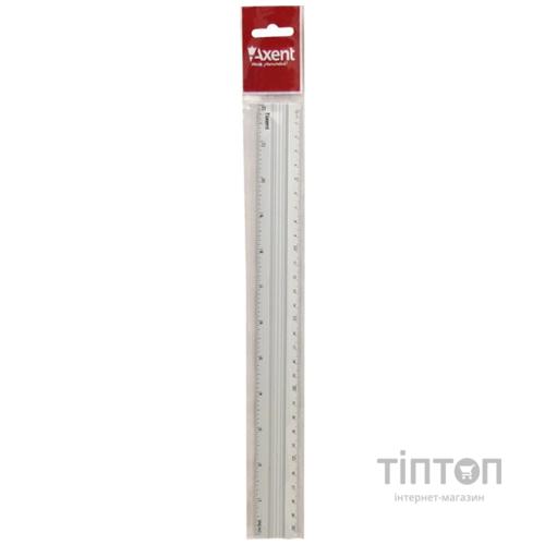 Лінійка Axent aluminum, 30cm, grey (7430-А)