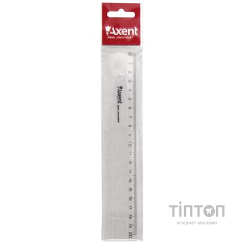 Лінійка Axent plastic, 20cm, clear (7320-А)