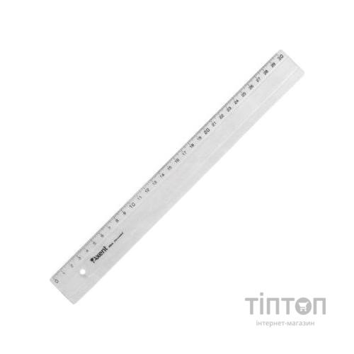 Лінійка Axent plastic, 30cm, clear (7330-А)