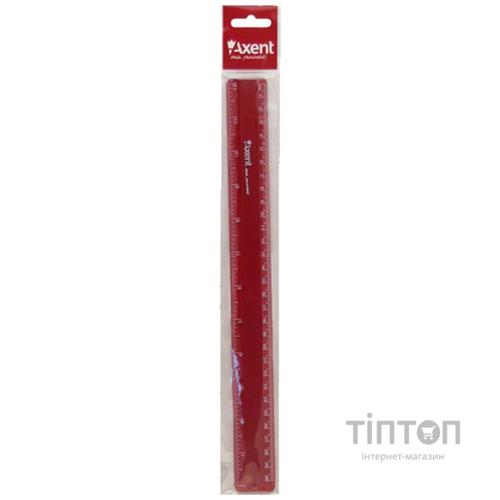 Лінійка Axent plastic, 30cm, matt, burgundy (7530-04-А)