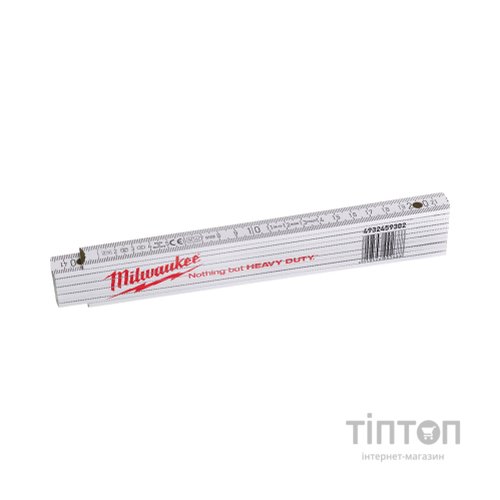 Лінійка будівельна Milwaukee складана дерев'яна, 2м (4932459302)