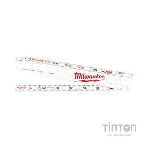 Лінійка будівельна Milwaukee складана композитна, 2м (4932459301)