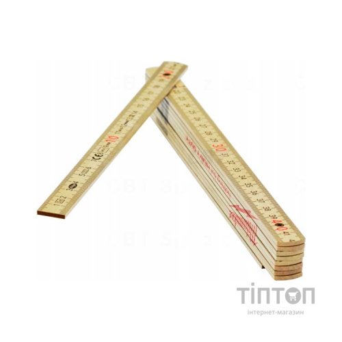 Лінійка будівельна Milwaukee складана тонка дерев'яна, 2м (4932459303)