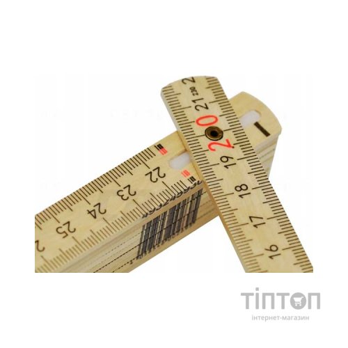 Лінійка будівельна Milwaukee складана тонка дерев'яна, 2м (4932459303)