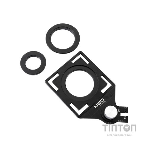 Лінійка будівельна Neo Tools кутова, алюміній, 6 плечей шкалою 0-6 см, отвори у шаблоні 2 (72-351)