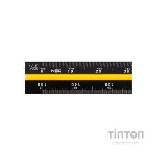 Лінійка будівельна Neo Tools трикутна, алюміній, 30 см (72-205)