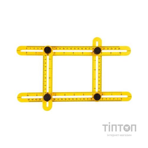 Лінійка будівельна Topex регулируемый (шаблометр), 25см (16B476)