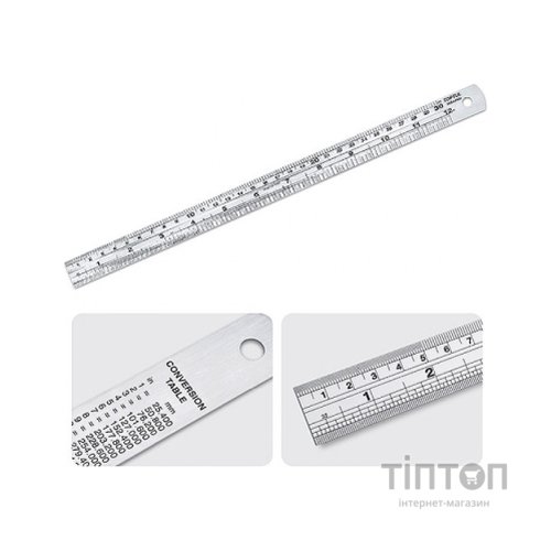 Лінійка будівельна Toptul 30 см із нержавіючої сталі (IABA0300)