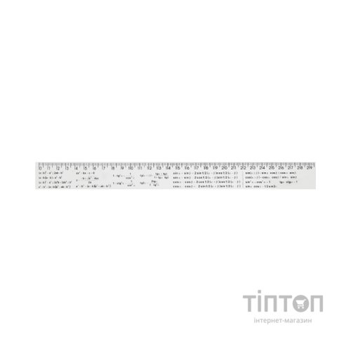Лінійка Economix 30 см алгебраїчні формули, друкована (E81330-03)