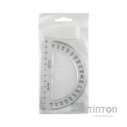 Лінійка Koh-i-Noor Транспортир 180/125, безкольоровий (746238)