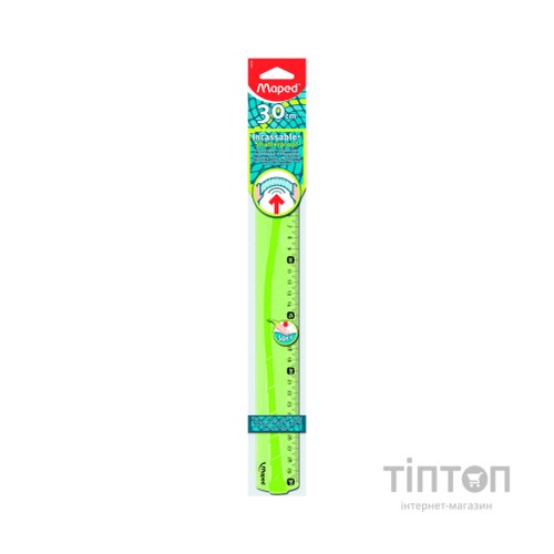 Лінійка Maped UNBREAKABLE, 30см пластикова, блістер (MP.244030)