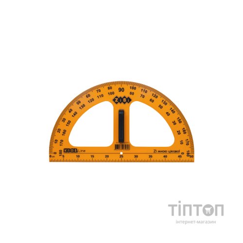 Лінійка ZiBi Teacher Транспортир для шкільної дошки 50 см, жовтий (ZB.5659)
