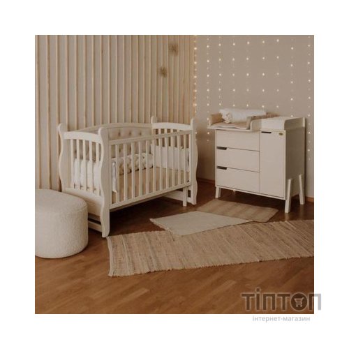 Ліжечко Angelo Габрієль айворі (велюр) 120х60 (12008)