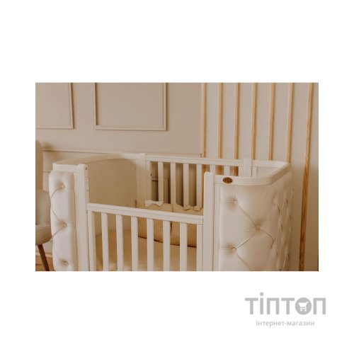 Ліжечко Angelo Luna гудзики айворі (велюр) 120х60 (12014)