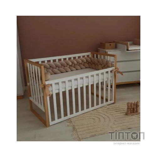 Ліжечко Angelo Люкс-12 біло-буковий (12017)