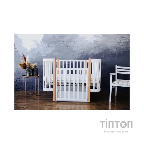 Ліжечко Angelo Magic біле (біло-букове) 120х60 (12000)