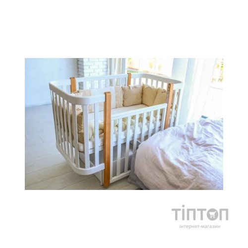 Ліжечко Angelo Magic біле (біло-букове) 120х60 (12000)