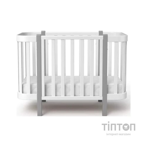 Ліжечко Angelo Magic біле (біло-сіре) 120х60 (12001)