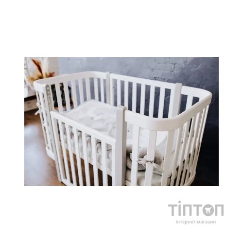 Ліжечко Angelo Magic біле (біло-сіре) 120х60 (12001)