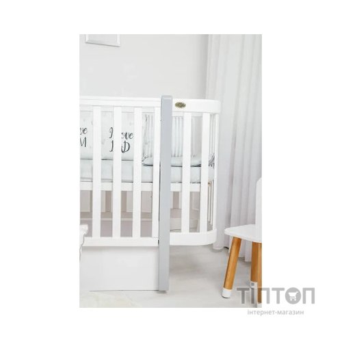 Ліжечко Angelo Magic біле (біло-сіре) 120х60 (12001)