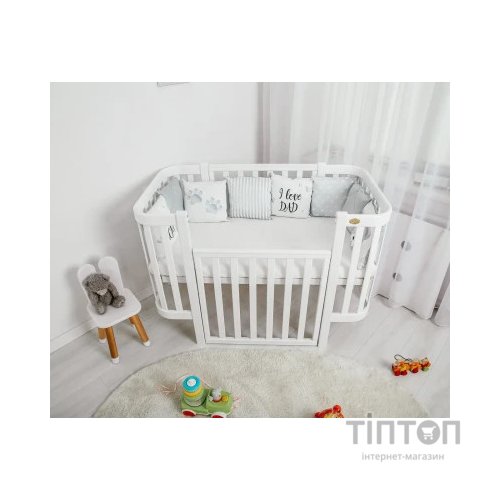 Ліжечко Angelo Magic біле (дерево) 120х60 (12002)