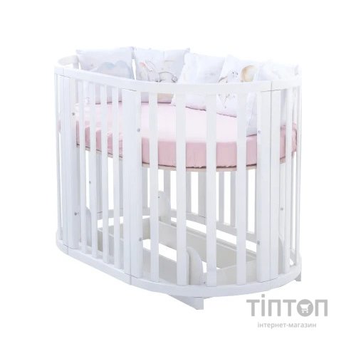 Ліжечко Angelo трансформер 7-в-1 (білий) (11025)