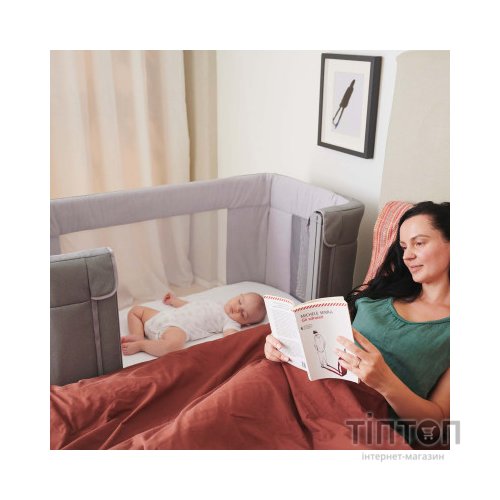 Ліжечко Chicco Next2Me Forever 3 в 1 Сіре (79650.61)