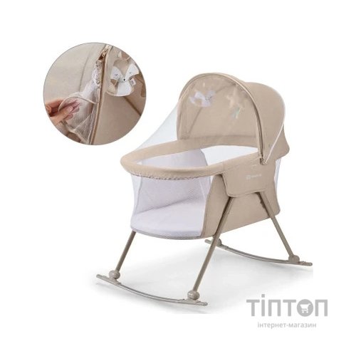 Ліжечко Kinderkraft гойдалка Lovi Beige 3 в 1 (5902533913527)