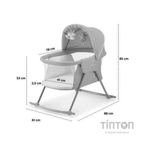 Ліжечко Kinderkraft гойдалка Lovi Beige 3 в 1 (5902533913527)