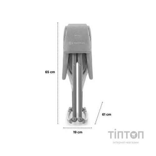 Ліжечко Kinderkraft гойдалка Lovi Grey 3 в 1 (5902533913503)