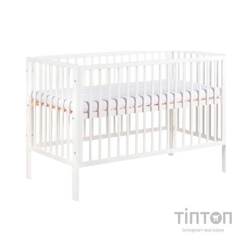 Ліжечко Klups Frank 120 х 60 см Біле (FRANK2)