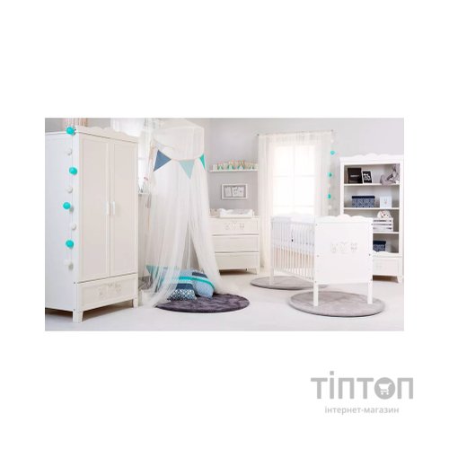 Ліжечко Klups Marsell 120 х 60 см Біле (MARSELL3)