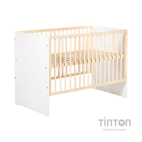 Ліжечко Klups Willy 120 х 60 см Біле/Сосна (WILLY1)