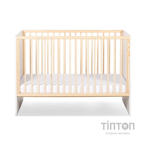 Ліжечко Klups Willy 120 х 60 см Біле/Сосна (WILLY1)