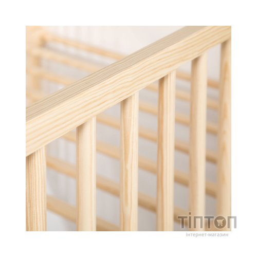 Ліжечко Klups Willy 120 х 60 см Біле/Сосна (WILLY1)