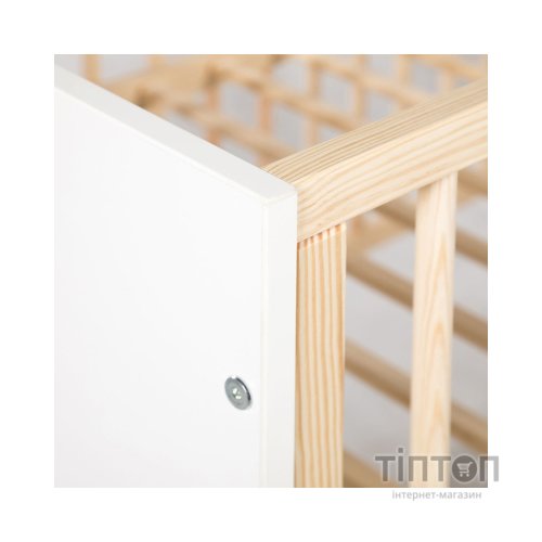 Ліжечко Klups Willy 120 х 60 см Біле/Сосна (WILLY1)